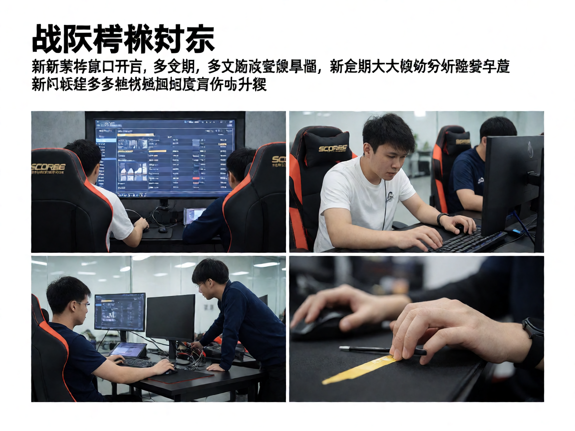 电竞战队在训练基地进行战术复盘